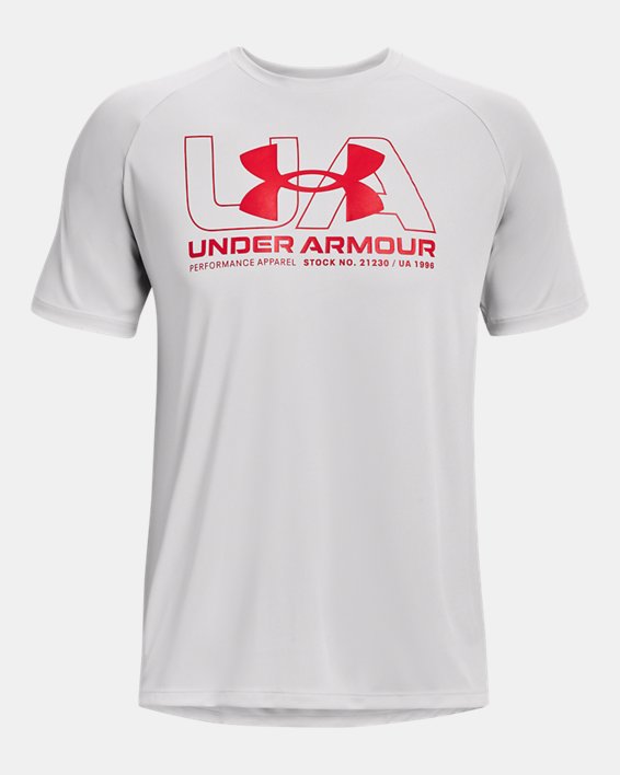 Men's UA Velocity 21230 T-Shirt, Gray, pdpMainDesktop image number 4